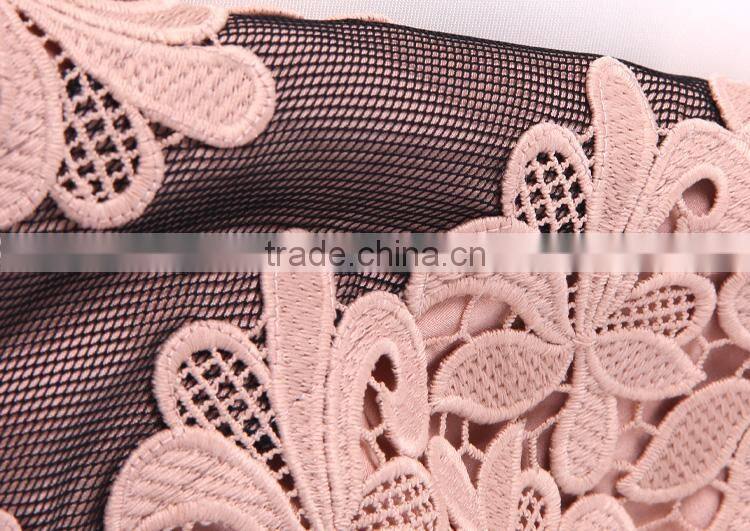 Guangzhou Women Fashion embroidery ladies office wear dresses dress