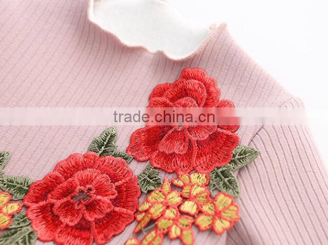 The new autumn and winter children 's clothing girls' long - sleeved lace dress