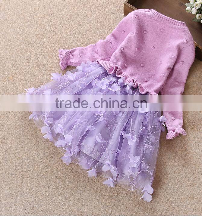 girls dress sweaters purple knitted tulle dresses children alibaba skirts and sweaters for baby girls guangzhou factory