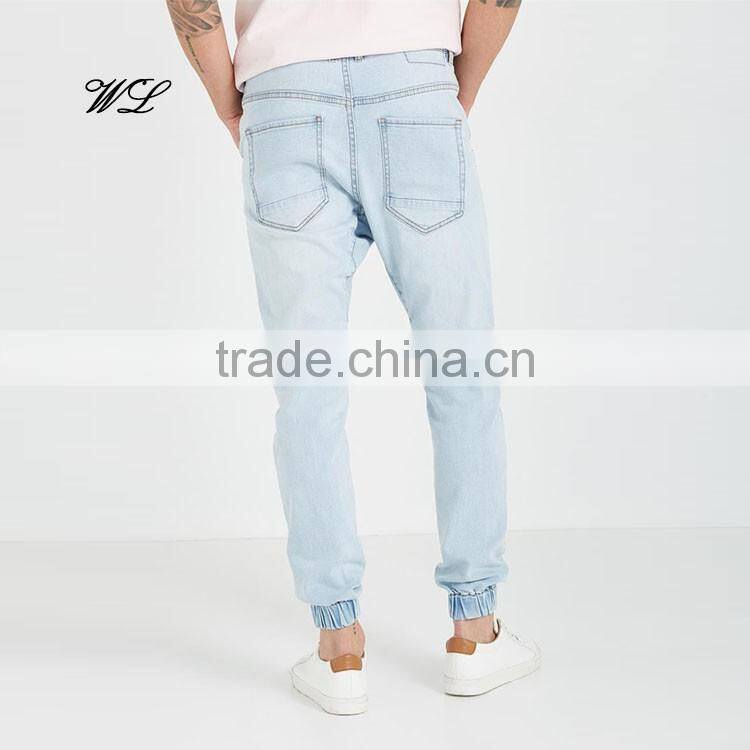Men Denim Fabric Harem Jean Pants Cotton/Spandex Customised New Man Jeans