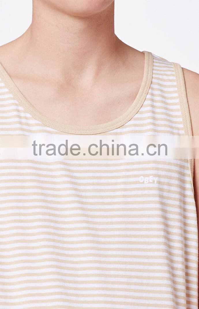Exqusitely Yarn-dyed Stripped tank top