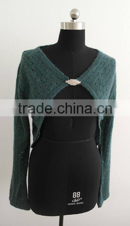 fashion ladies all over ajour knit mandarin sleeve mohair poncho