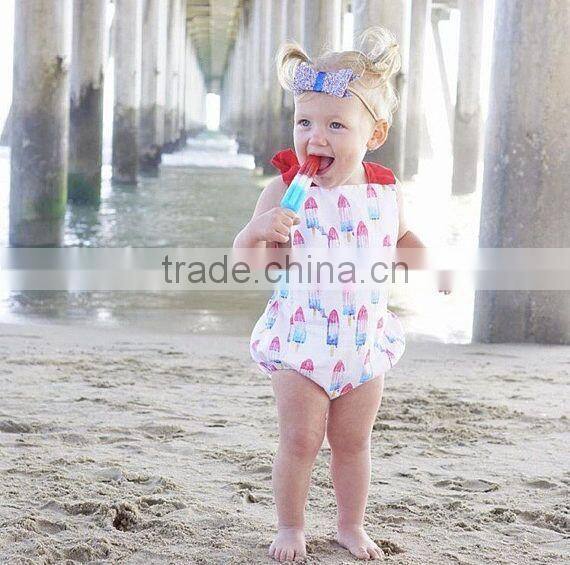 Baby Girls Popsicle Romper Kids Fancy Bubble