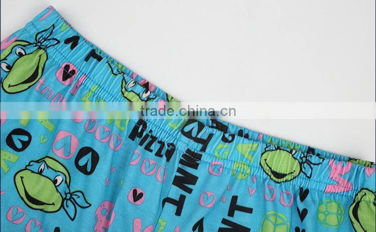 round neck 100 cotton pajamas kids