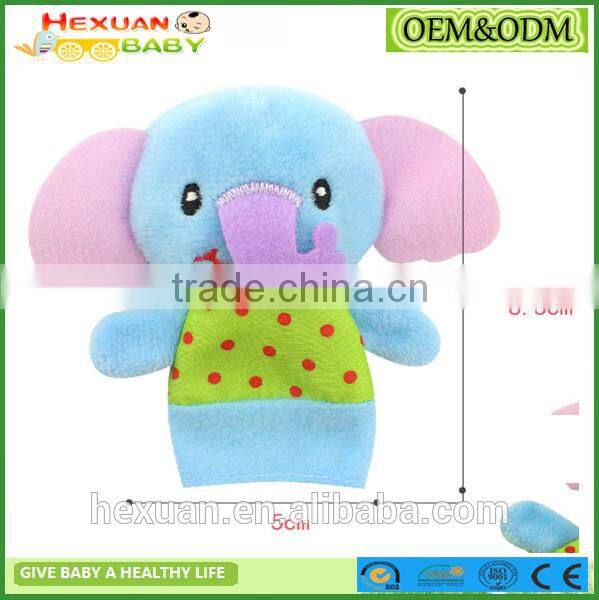 New design funny animal cartoon mouse plush finger puppet customized stuffed