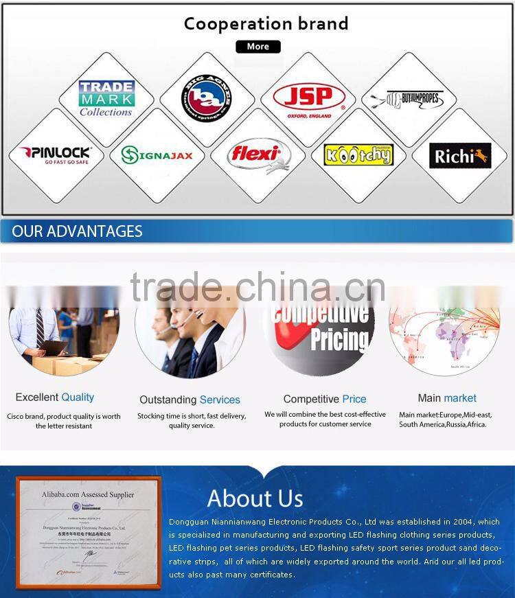 LED Flashing Warning Safety high quality custom sportswear