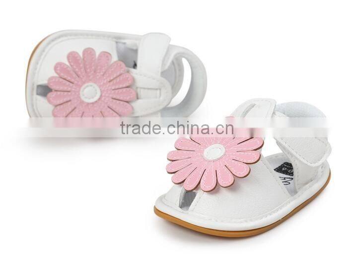 sunflower baby summer sandals, baby leather sandals