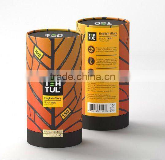 beautiful design of Cylinder tea box