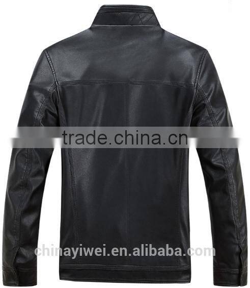 custom cheap faux leather jacket for mens