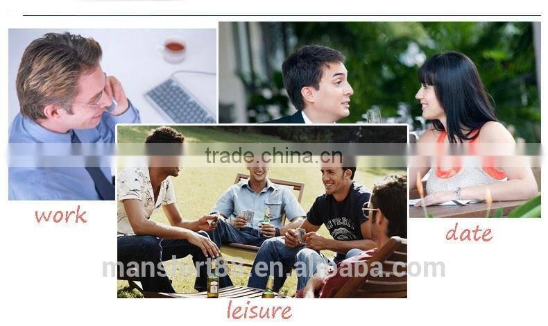 New Mens long sleeve contrast color Slim Fit casual Shirt