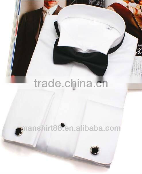 2017 MTO wing collar French cuff evening dress/tuxedo shirt