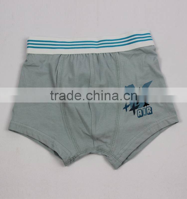 China Different fashion design 95% cotton and 5% spandex children boys underwear manufacturer
