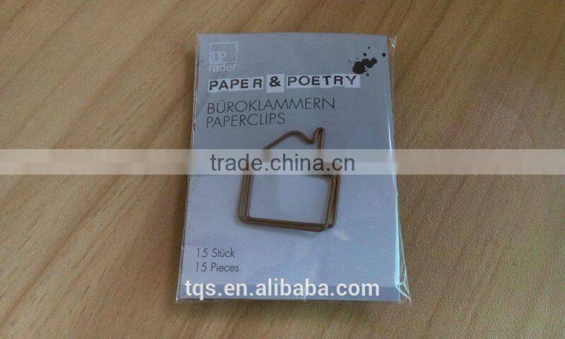 Funny Cabin Shaped Paper Clip, triangle paper clip