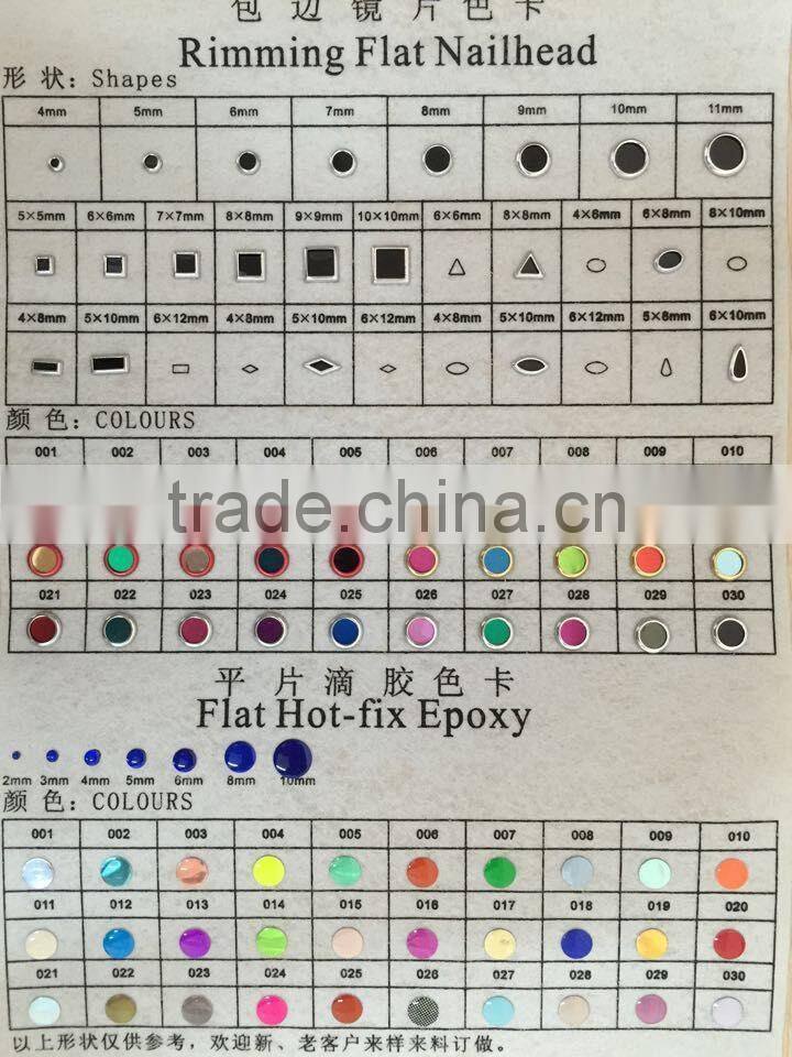 New Item high quality rimming flat nailhead hotfix studs for garment