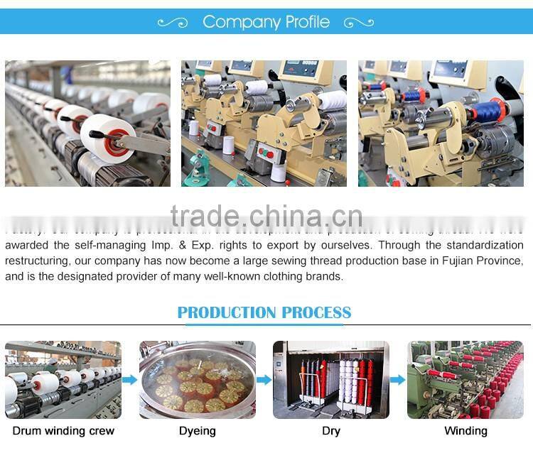 12S/2 105tex 30ticket Wholesale polyester core spun sewing thread for sofa