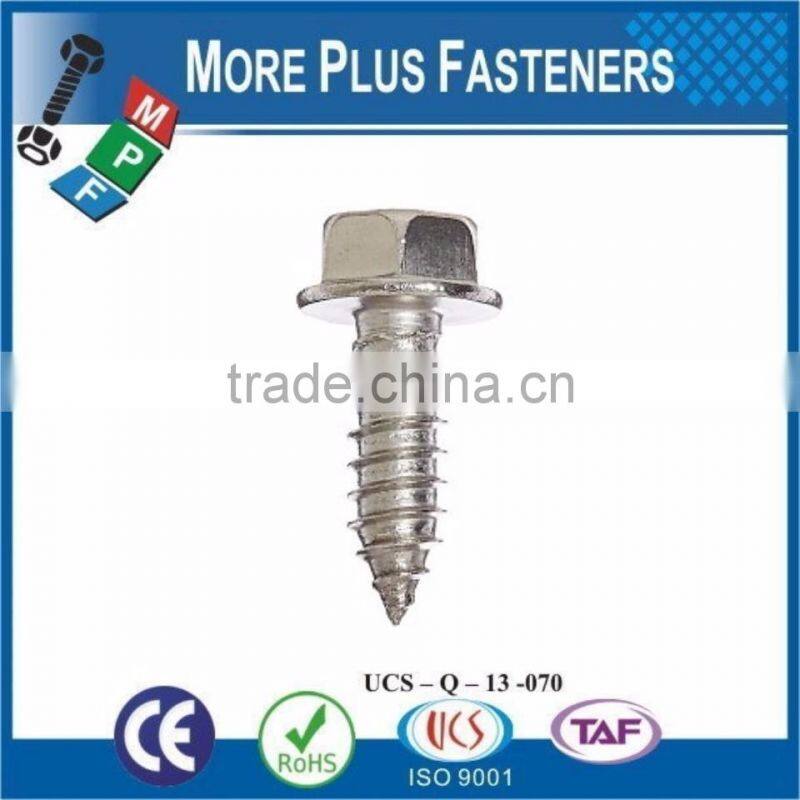 Made in Taiwan DIN 6928 Ind Hex Washer Head Tapping Screw DIN 6928
