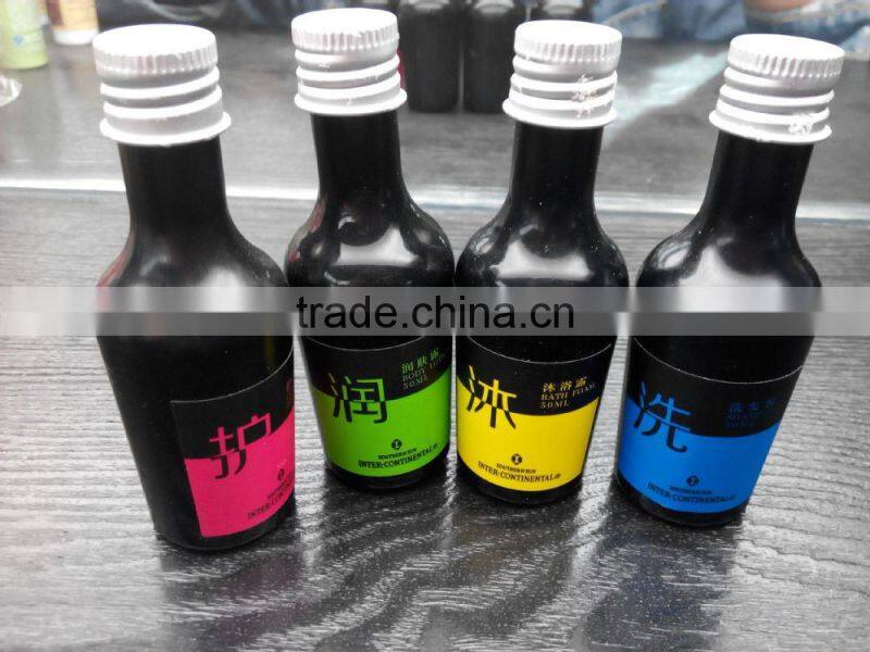 High grade hotel accessories fashion design plastic bottle