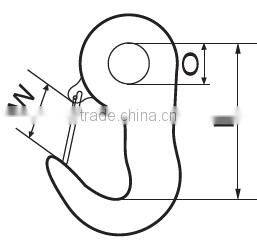 caw tow hook for cargo lashing(tie down straps)