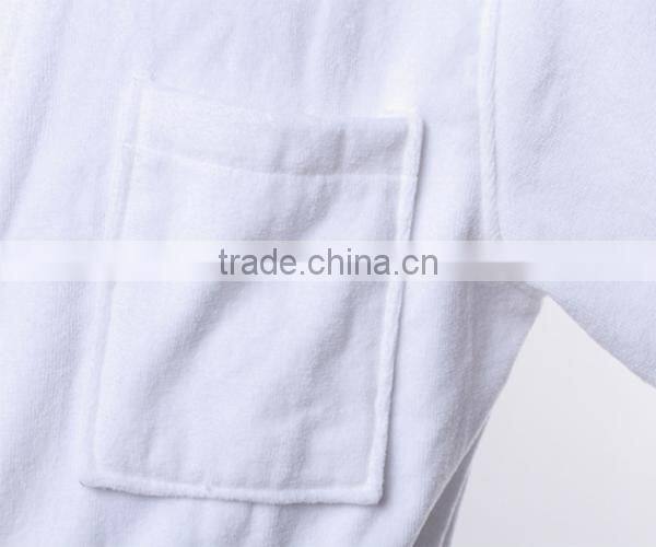 China manufacturer 100% cotton white hotel robe