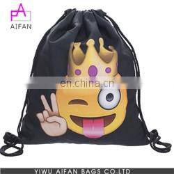 Customer White Printed Wholesale Drawstring Canvas Shoe Bag