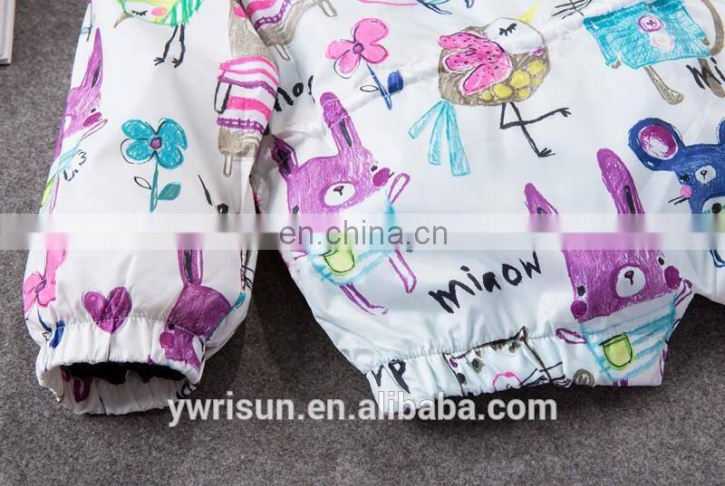 2017 Animal Wholesale Children Custom Outfit Kids Bomber Rain Jacket