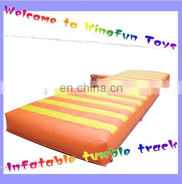 Commercial inflatable air tumble track for gym