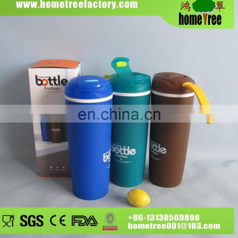 Insulated Thermal Vaccum Glass Double Wall Tumbler Tea Cups With Strainer