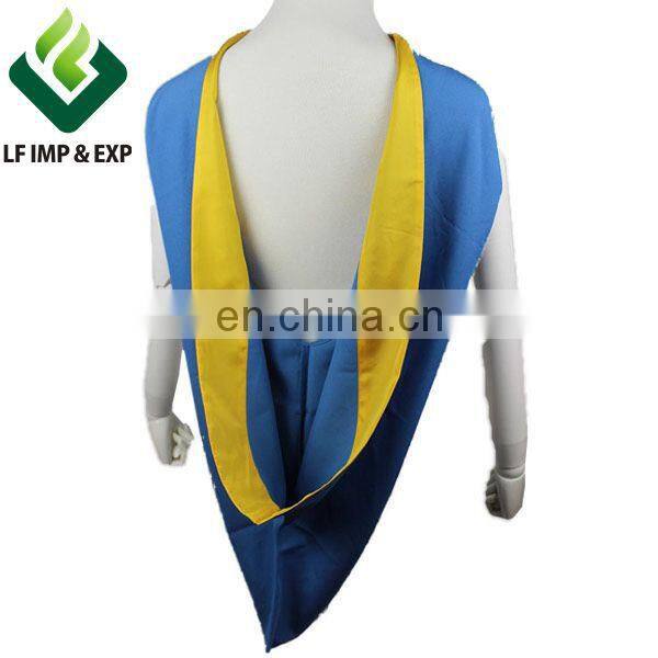 UK Bachelor Hood with Gold Silk Rim