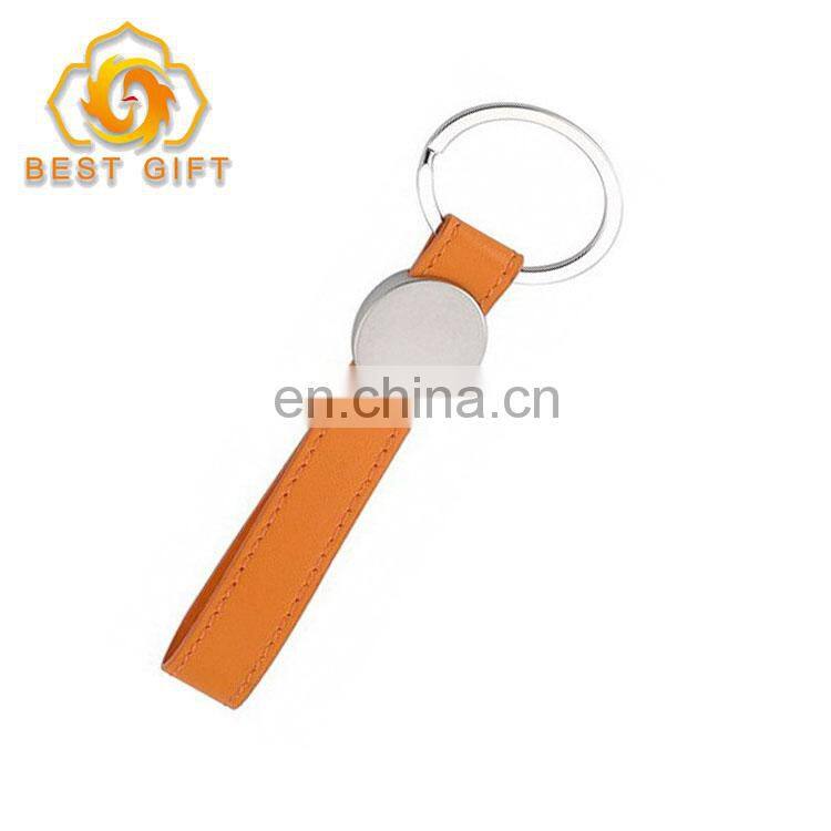High Quality Custom Deisgn Print Logo Zinc Alloy Leather Keychains