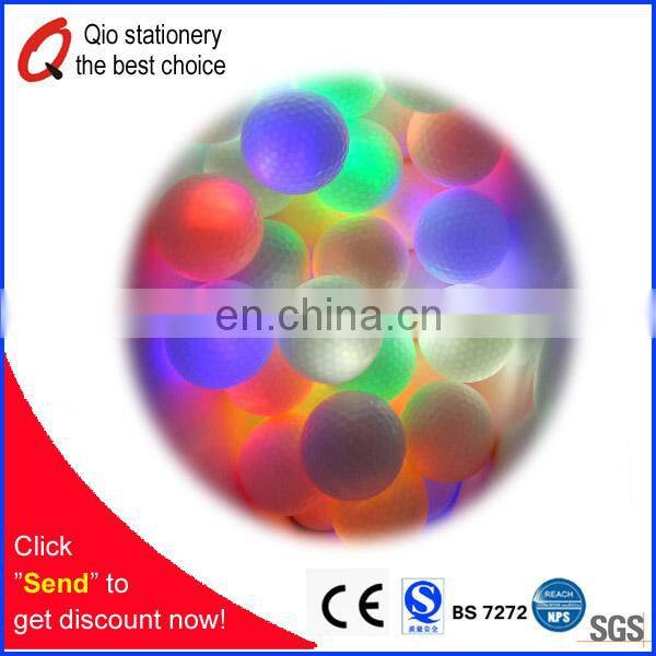 high quality Cheap price LED color ball glow in dark golf ball for promotion