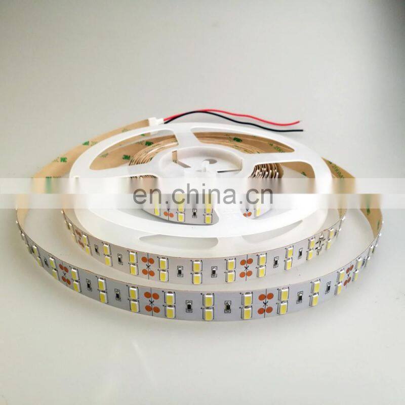 High brightness double row pcb width 15mm samsung led smd 5630 led strip lighting