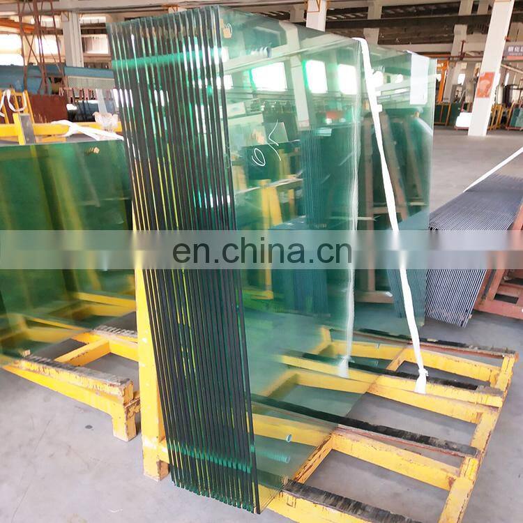 High quality modern design frameless tempered glass interior railing decorative safety toughened glass balustrade