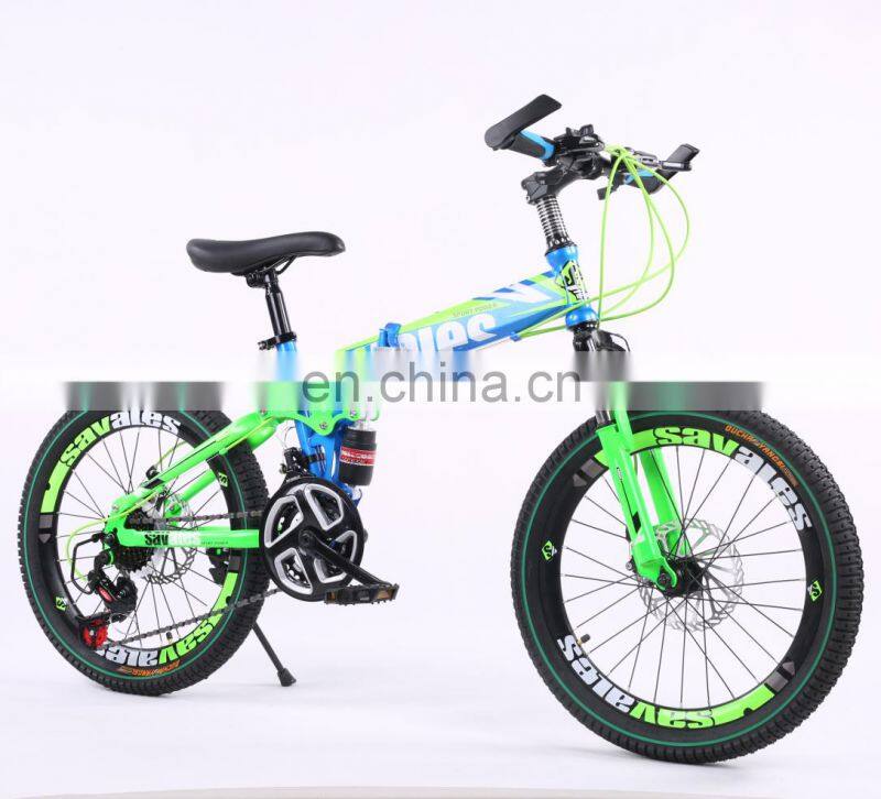Good quality hot selling steel frame foldable 18 inch children bike with disc brake