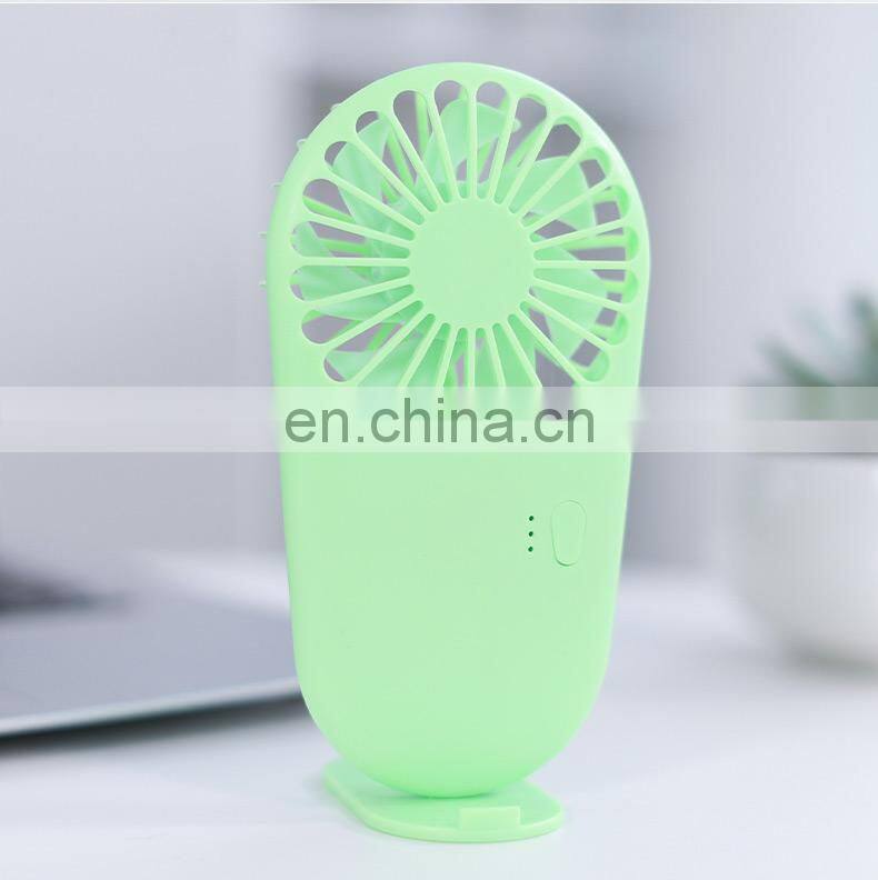 2021 Hot sell handheld mini fan rechargeable battery fan USB mini folding fan Low noise cute