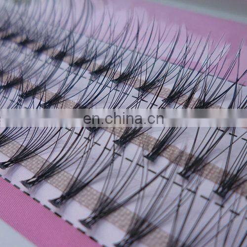 60pcs Professional Black Man-made Makeup Individual Cluster Eye Lashes Grafting Fake False Eyelashes Chic Design