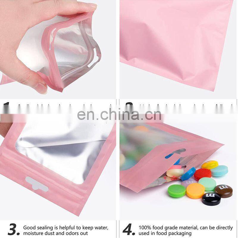 Food Packaging Packing Zip Lock Plastic Bags Standing Up Pouch Food Clear For Zipper Zip Lock
