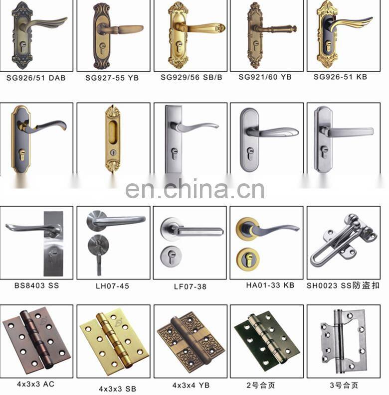 Modern interior black paint wood doors with frosted glass