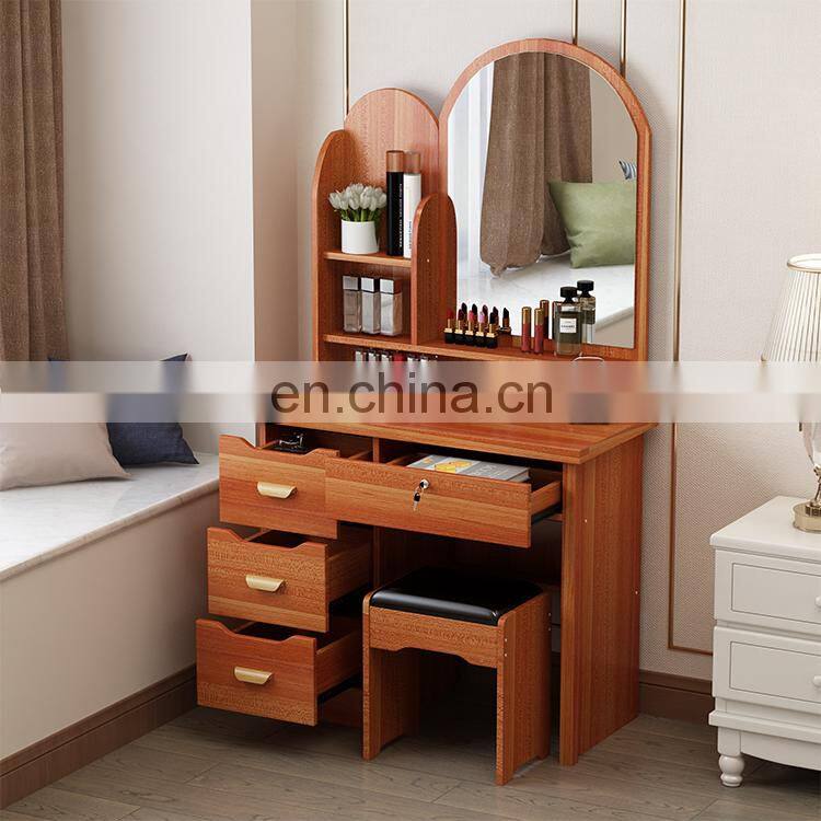4 Drawers Adjustable Vanity Table Makeup Dresser Furniture Drawers