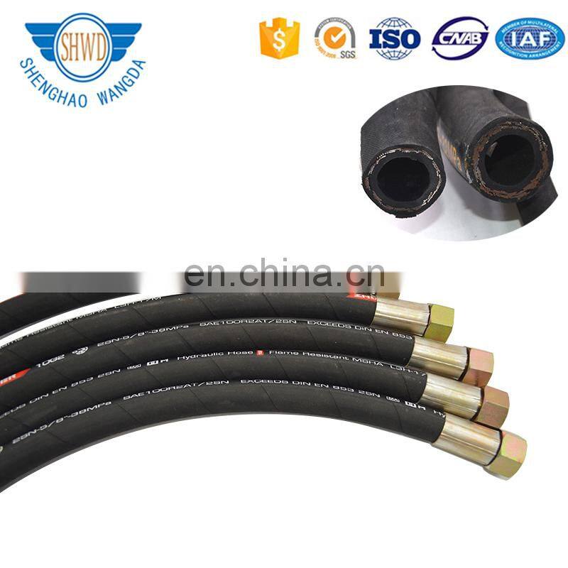 Steel wire and fiber braided reinforcement Hydraulic Hose Pipe For Oil/ Water/ Air
