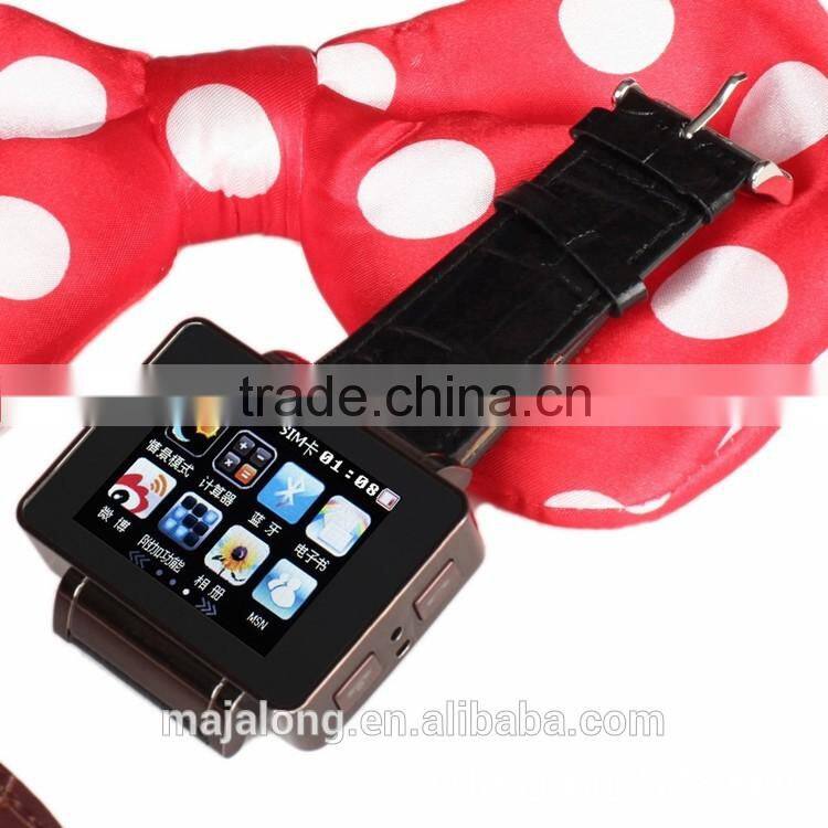 The latest 1.8 inch leather strap Bluetooth watch phone with WiFi&GPS&Pedometer &Camera &Sedentary Remind&Yaho I9s Smart Watch