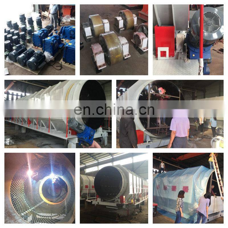 Customized rotary drum trommel screen topsoil screener with best price and service