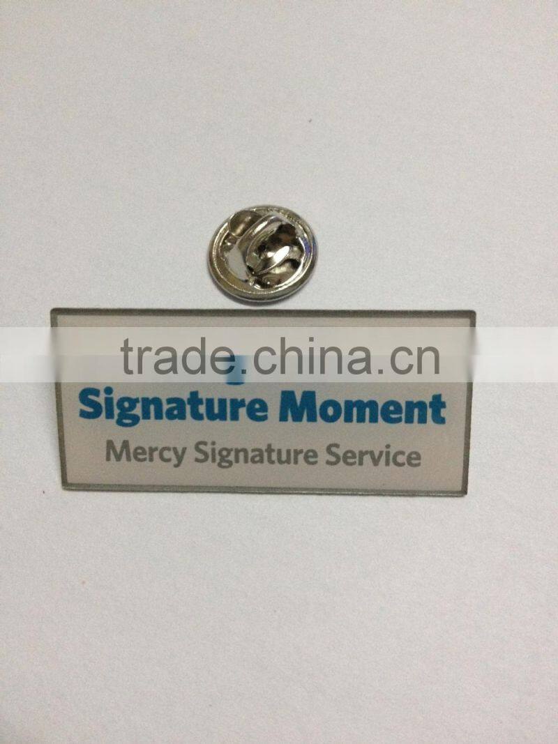 custom MATCH lapel pins name tag