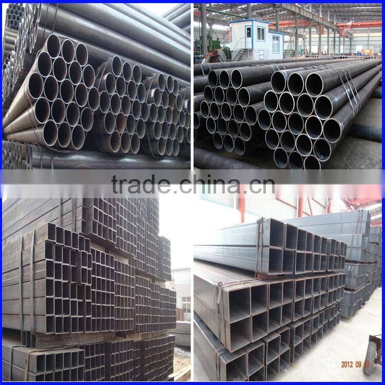 Schedule 40 black welded steel pipe with lowest price and high quality