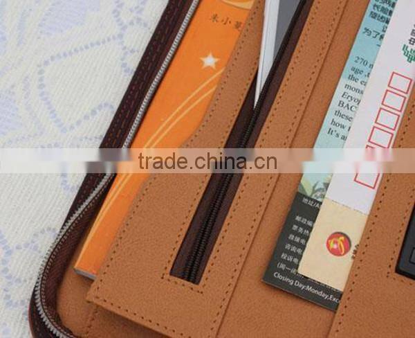 High quality pu leather file folder