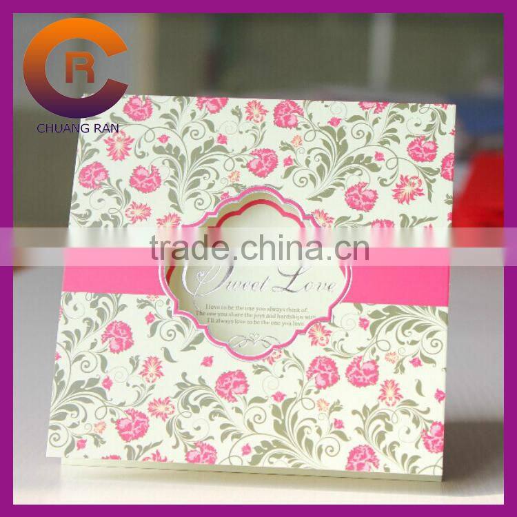 Wholesale 2015 Customized Paper Crafts Greeting Visiting Invitation Card Design