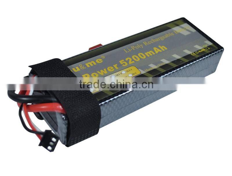 Lithium Battery Pack and Charger 5200mah 7.4v