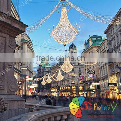 Across street light for outdoor light decoration