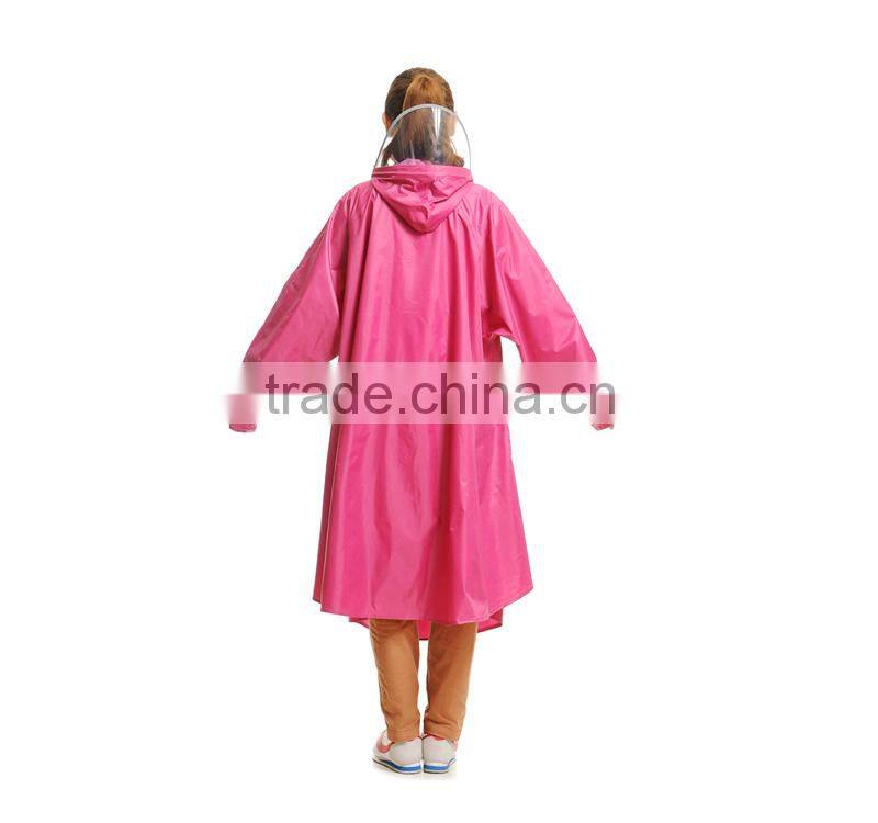 Long motorcycle rain poncho Raincoat with logo