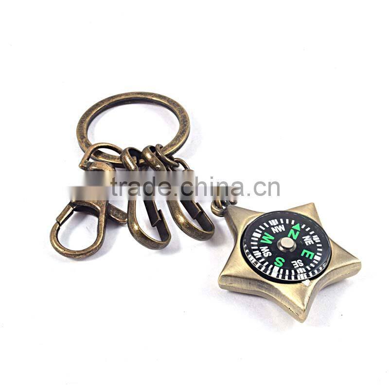 christmas keychain latest fashion trends compass keychain