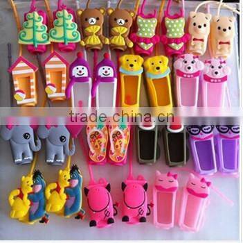 Customized Logo Silicone Coloring hand sanitizer pocket holder